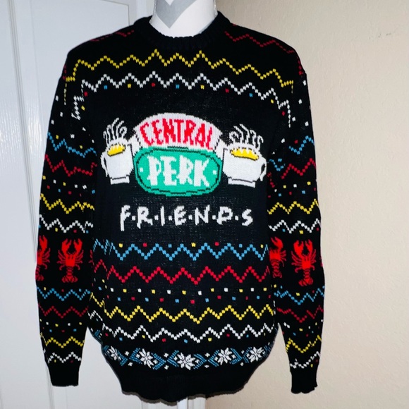 FRIENDS Sweaters - Friends:
Central Perk Holiday Special Ugly Christmas Sweater